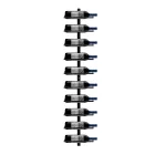Botellero Vertical de Pared para 10 Botellas Metálico 27x10.5cm
