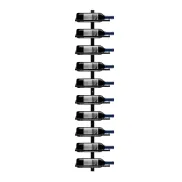 Botellero Vertical de Pared para 10 Botellas Metálico 27x10.5cm