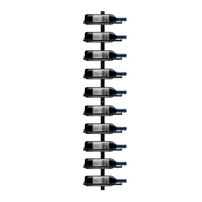 Botellero Vertical de Pared para 10 Botellas Metálico 27x10.5cm