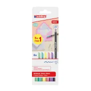 Pack de Rotuladores Pastel 5+1 Edding - Punta Redonda 1 mm