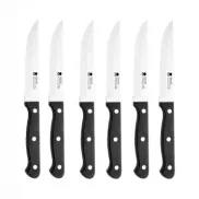 Cuchillos Chuleteros MASTERPRO Maestro de Acero Inoxidable - Set 6