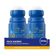 Nivea SUN Kids Roll-On FP50+ 2x50ml Protege & Cuida