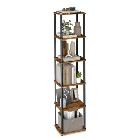Estantería de 6 Niveles para Almacenamiento 23,8 x 38 x 173,4 cm