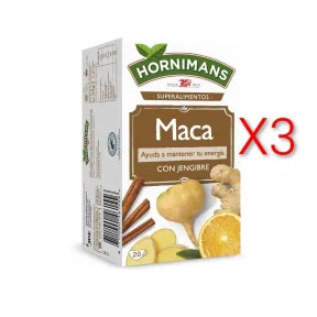 Infusión de Maca y Jengibre Hornimans | 20 Bolsitas Sin Teína