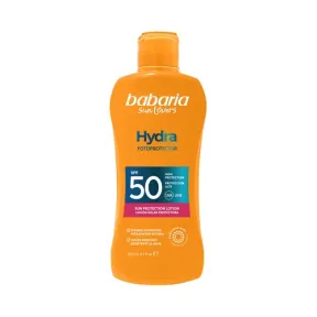 Leche solar Babaria FPS 50, protección alta 200 ml.