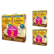 Caldo Natural de Pollo 3x GALLINA BLANCA - Pack de 2L
