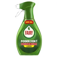 Spray Antigrasa Fairy Limón 500ml para Vajilla y Cocina