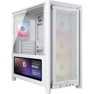 Caja torre Corsair FRAME 4000D ARGB blanca con LCD y ventiladores