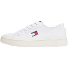 Zapatillas ligeras de piel Tommy Jeans Court para mujer