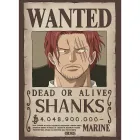 Póster Oficial One Piece Wanted Shanks – 52 x 38 cm