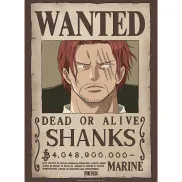 Póster Oficial One Piece Wanted Shanks – 52 x 38 cm