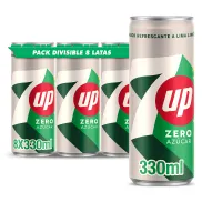 Pack de 8 latas de 330 ml de 7 Up Zero