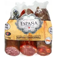 Lomo Embuchado, Chorizo Extra y Salchichón 900g