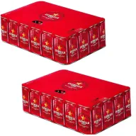 Cerveza Estrella Damm - 48 Latas de 330 ml en 2 Cajas