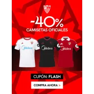 Descuento del 40% en camisetas oficiales del Sevilla FC