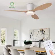 Ventilador Woox con luz LED y mando a distancia regulable