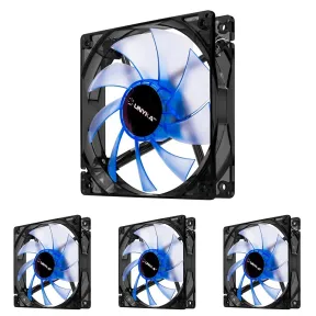 Ventiladores UNYKAch 120mm LED Azul: Pack de 4 a 9,60€