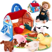 Granja de Peluche Interactiva para Bebés 6-12 Meses