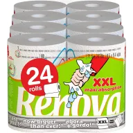 Rollo Doble Decorado para Cocina - 24 Rollos en 12 Packs