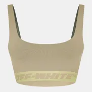 Bra Athleisure para Mujer - Verde y Blanco Off White
