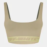 Bra Athleisure para Mujer - Verde y Blanco Off White