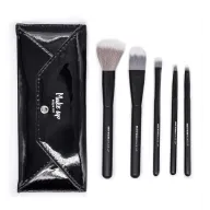 Brochas de Maquillaje para Rostro y Ojos - Set de 5 con Estuche
