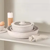 Ollas y Sartenes Antiadherentes Granito Almalux, Mango Desmontable
