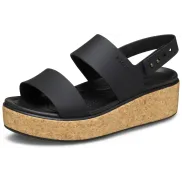 Sandalia Mujer Brooklyn Cork Low Wedge de Crocs