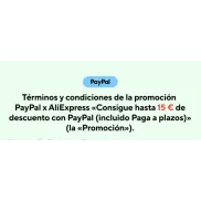 Ahorra hasta 15 euros en AliExpress con PayPal