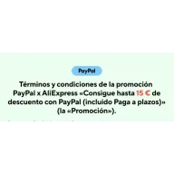 Ahorra hasta 15 euros en AliExpress con PayPal
