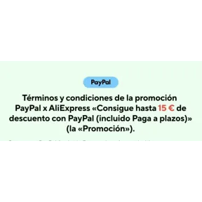 Ahorra hasta 15 euros en AliExpress con PayPal