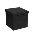 Puff ottoman negro LILI HOME: elegante y funcional