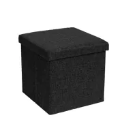 Puff ottoman negro LILI HOME: elegante y funcional