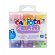 Botes de Témpera Pastel - Carioca (6 colores x 25 ml)
