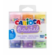 Botes de Témpera Pastel - Carioca (6 colores x 25 ml)