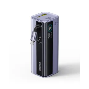 Power Bank Baseus EnerGeek 100W 10000mAh con Cable USB-C Retráctil