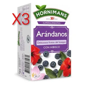 Infusión 100% Natural de Arándanos y Hibisco | Hornimans 20 bolsitas