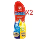 Gel Lima y Limón X2.Somat para Lavavajillas (50 lavados)