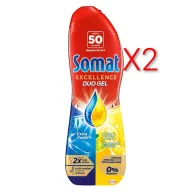 Gel Lima y Limón X2.Somat para Lavavajillas (50 lavados)