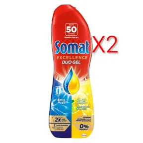 Gel Lima y Limón X2.Somat para Lavavajillas (50 lavados)