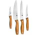 Cuchillos de cocina Magefesa Mag Wood Set 4 acero inoxidable