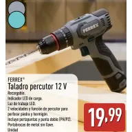 Set multifunción FERREX: Taladro, sierra y más herramientas.
