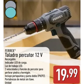 Set multifunción FERREX: Taladro, sierra y más herramientas.
