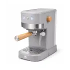 Cafetera espresso gris Bergner LUNA 1100 W con espumador