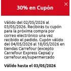 30% de descuento en bombones Carrefour, online y en tienda