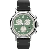 Cronógrafo TIMEX con Correa de Piel y Estilo Elegante