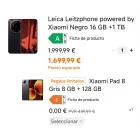 Xiaomi Leitzphone 1TB + Tablet Pad 8 Gratis, 1360€