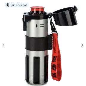 Botella Star Wars con empuñadura de espada láser Darth Vader