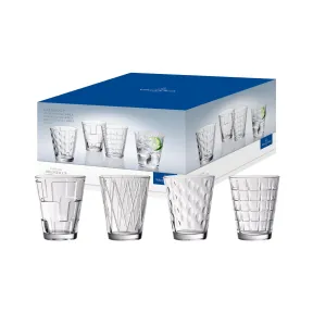 Juego de 4 Vasos Villeroy & Boch, Alta Resistencia y Diseño