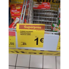 Turrón Nestlé Dinosaurus 229g en Carrefour Terrassa
